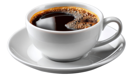 Morning Brew: A steaming cup of coffee sits invitingly, capturing the essence of a perfect morning ritual.