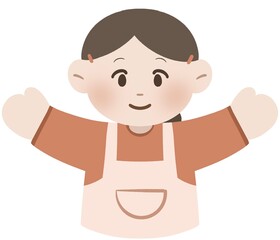 Obraz premium Hand Puppet Set Drawing Illustration 7