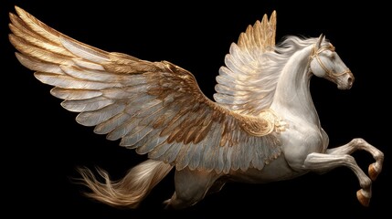 Mythical pegasus artwork