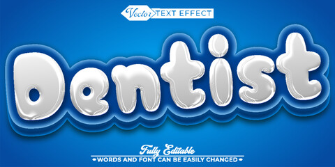  Dentist Dental Teeth Health Oral Care Fully Editable Text Effect Template