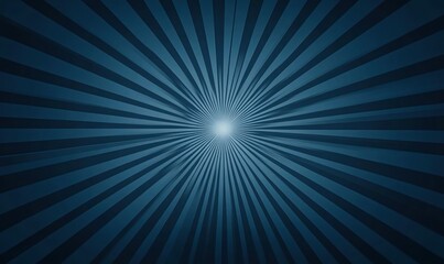 Radiating light beams from a bright center in dark blue gradient background creating a dynamic and vibrant sunburst effect