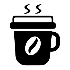 Coffee cup logo template vector icon illustration design