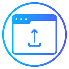 upload gradient icon