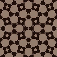 Fototapeta premium Abstract seamless geometric pattern with a colorful mosaic tile design, perfect for textile or wallpaper decoration