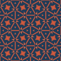 Seamless geometric pattern for abstract wallpaper design