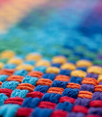Close Up of Woven Cotton Fabric in Many Different Colors