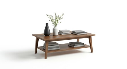 Mid century modern coffee table display