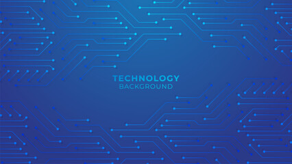 Circuit Board Blue Futuristic Background. Digital Circuit Board. Circuit Board Electronics Digital Technology. Central Computer Processors CPU Concept. Motherboard Digital Chip.