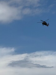 helicopter in flight