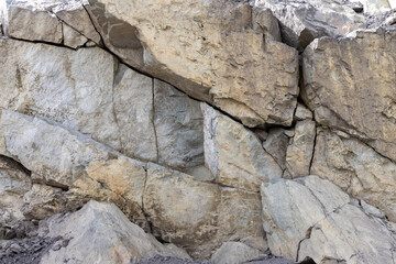 Natural Rocky Formation with Unique Features in BC, Canada