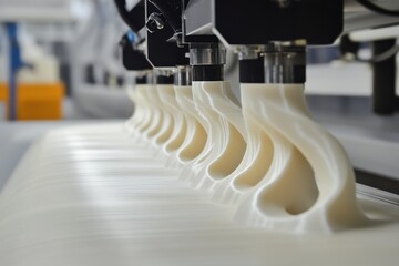 Industrial Equipment for Cream Manufacturing in a Modern Factory