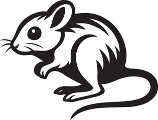 Creative jerboa icon minimal graphic design, Artistic jerboa logo inspiration vector