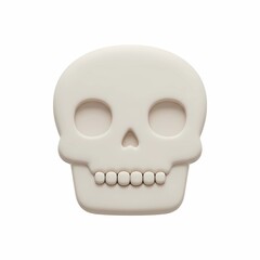 Obraz premium Stylized skull with rounded features