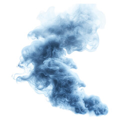 Abstract Light Blue Smoke on transparent background captivating image light blue smoke ink showcasing dynamic movement and intricate patterns The makes ideal for designers incorporate