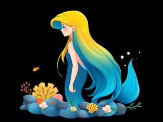 Beautiful little mermaid