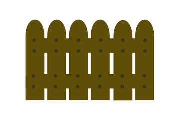 茶色の木製の塀　グラフィック素材 