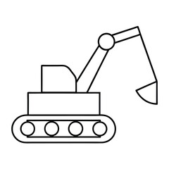 vector illustration of a cartoon crane