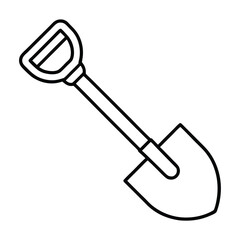 shovel isolated on white