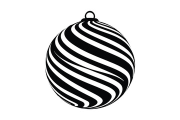 Merry Christmas Ball Ornaments Decoration Design