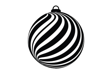 Merry Christmas Ball Ornaments Decoration Design