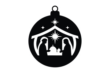 Merry Christmas Ball Ornaments Decoration Design