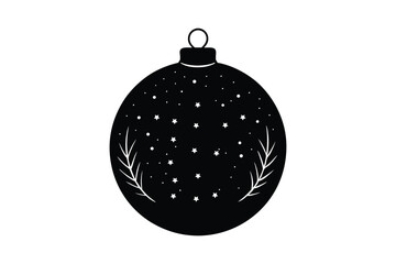 Merry Christmas Ball Ornaments Decoration Design