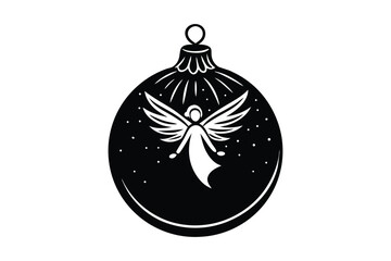 Merry Christmas Ball Ornaments Decoration Design
