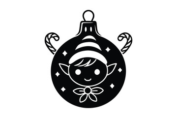 Merry Christmas Ball Ornaments Decoration Design