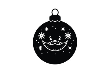 Merry Christmas Ball Ornaments Decoration Design
