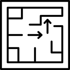 Evacuation Plan Icon