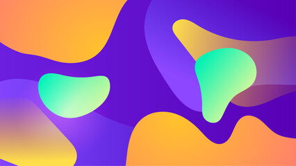 Abstract fluid shapes with vibrant colors can be used for backgrounds, prints, and digital designs needing a modern touch. Suitable for artistic projects.