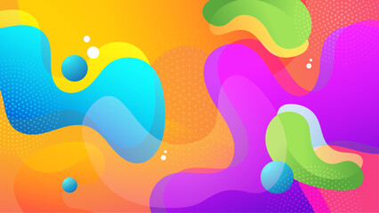 Vibrant abstract colorful fluid design suitable for backgrounds, wallpaper, advertising, packaging, and artistic projects, adding a modern, dynamic touch.