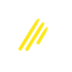 yellow fork isolated on white