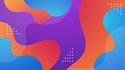 Abstract geometric design featuring purple, orange, and blue shapes. Perfect for modern branding, digital backgrounds, or creative projects.