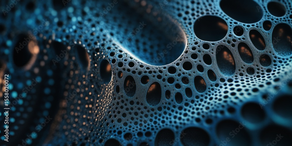 Poster High-resolution macro shot of intricate dotted patterns with layered textures, perfect for artistic, detailed designs.