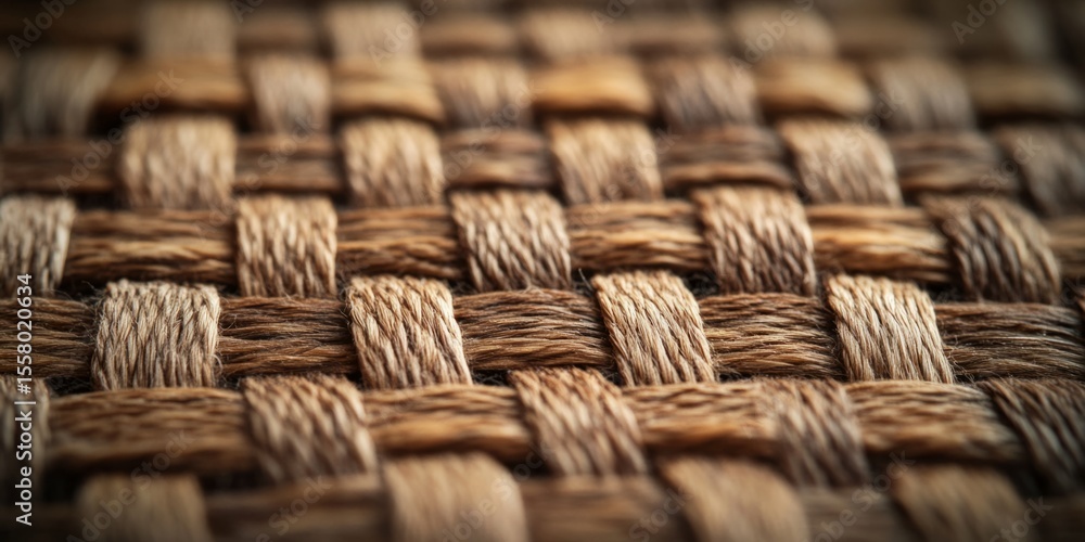 Poster High-resolution close-up of woven patterns with rich textures and subtle shadows, ideal for creating tactile, layered designs.