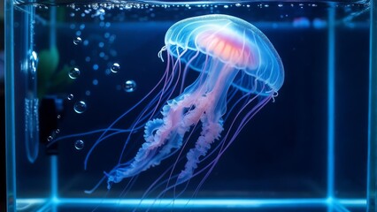 Jellyfish in the water