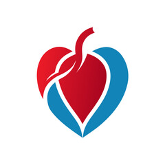 Human Hands Making Heart Silhouette Vector for Love and Romantic Concepts