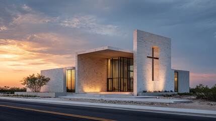 A unique and simple beautiful church design.