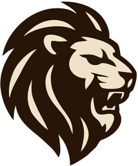 A striking lion head rendered in bold, minimalist lines—radiating majesty, courage, and leadership. The geometric precision accentuates the lion’s regal presence, while the clean composition ensures c