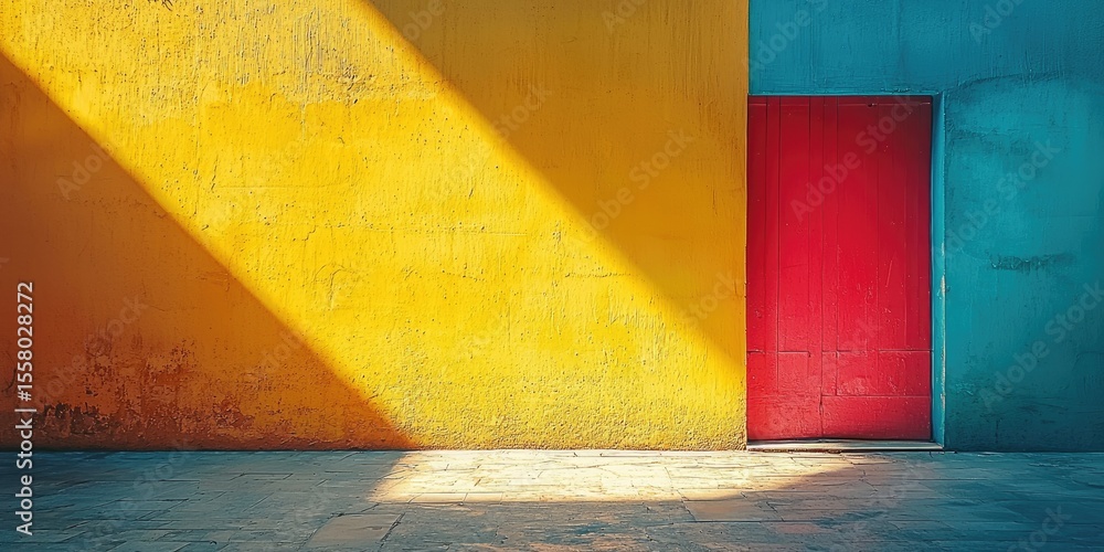 Poster This abstract visual emphasizes simple color palettes, highlighting the elegance of restrained color choices to create a clean, modern aesthetic with refinement.