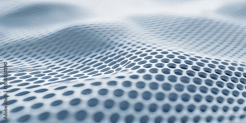 Poster tiny overlapping patterns with gentle gradients and soft edges, perfect for creating a refined minimalist look.