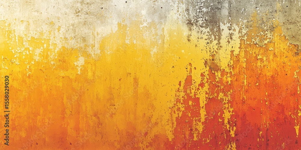 Poster A gradient overlay with a smooth transition from yellow to orange, enriching the underlying texture with vibrant color.