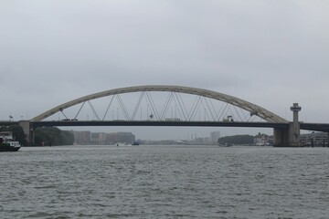 Brienenoordbrug bridge over the river
