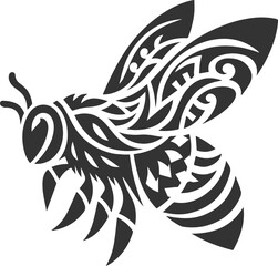 Vector of a insect silhouette black illustration drawing