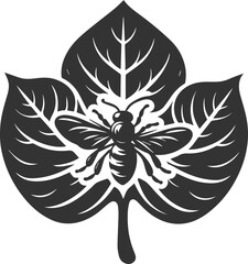 Vector of a insect silhouette black illustration drawing