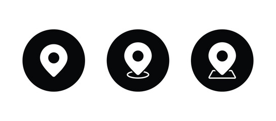 pin map vector icon. pin map symbol icon