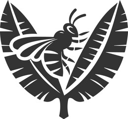 Vector of a insect silhouette black illustration drawing