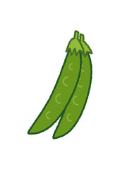 さやえんどうのイラスト