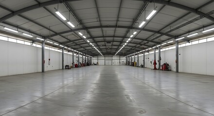 Empty Pit Garage, Professional use auto advertising backplate